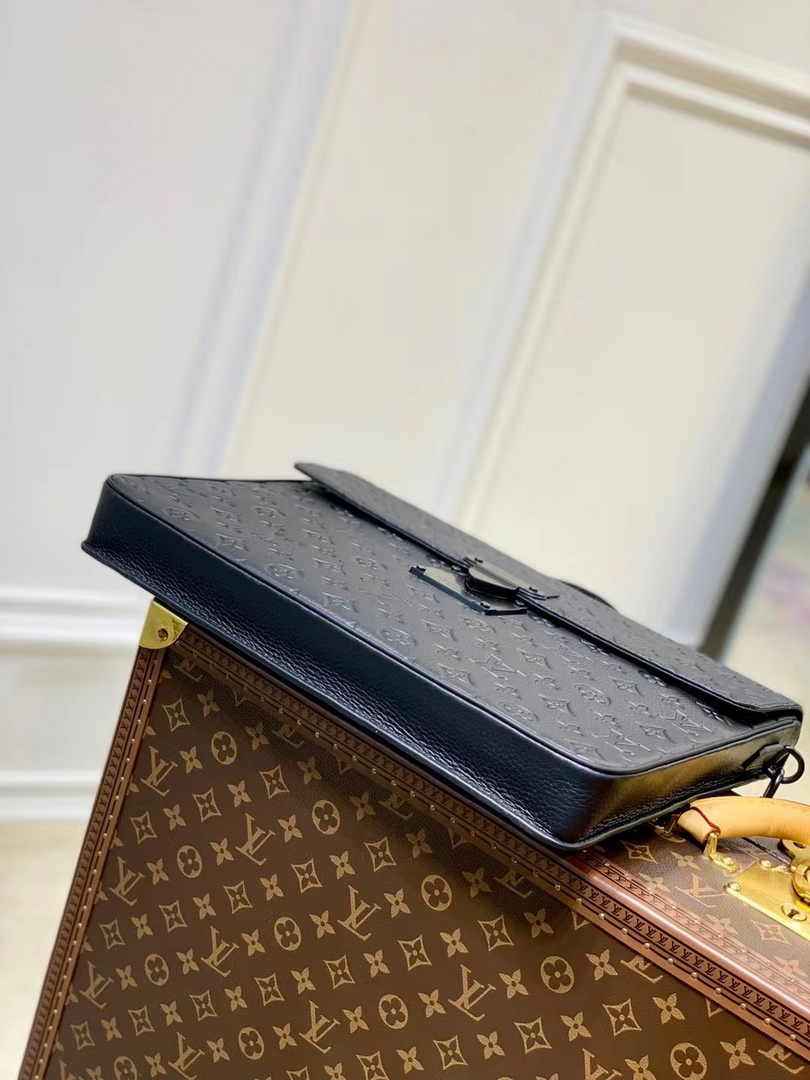 Louis Vuitton S Lock Briefcase M20835 Monogram Taurillon Leather