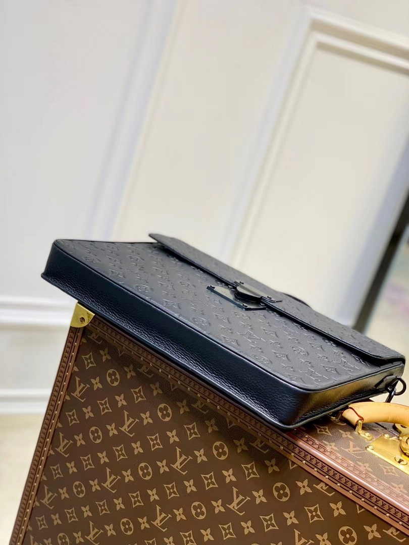 Louis Vuitton S Lock Briefcase M20835 Monogram Taurillon Leather