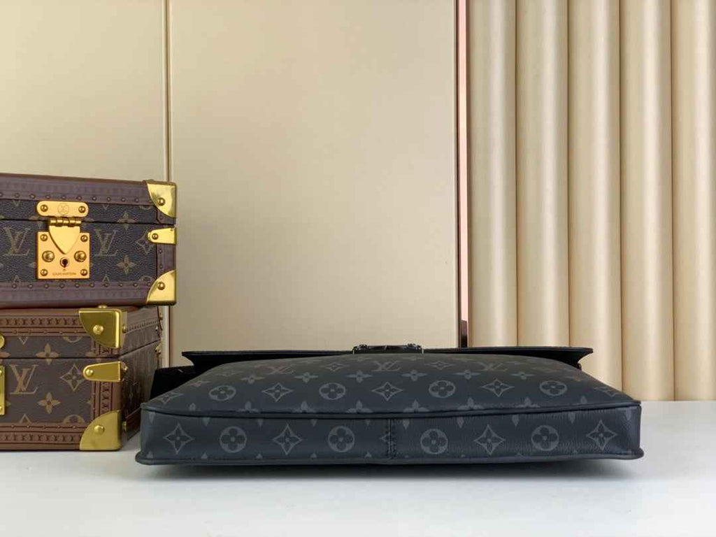 Louis Vuitton S Lock Briefcase M20835 Black