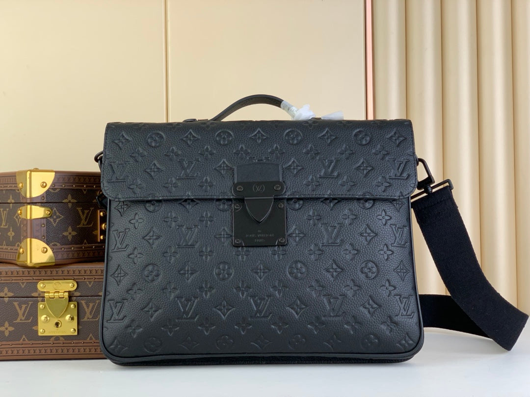 Louis Vuitton S Lock Briefcase M20835 Monogram Taurillon Leather