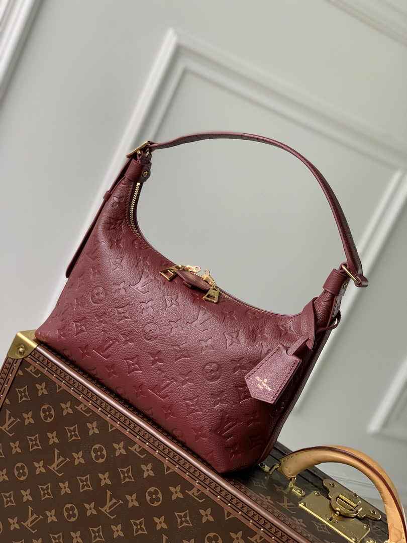 Louis Vuitton Sac Sport Bag M46674 Wine Red Leather