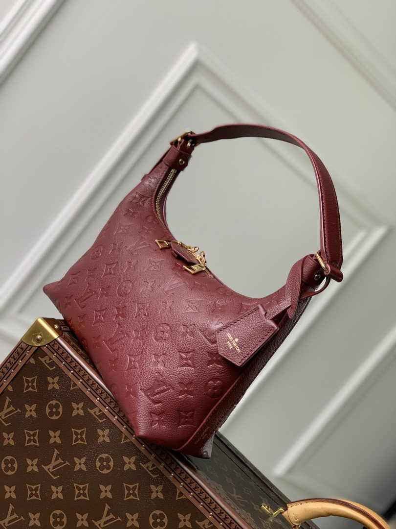 Louis Vuitton Sac Sport Bag M46674 Wine Red Leather