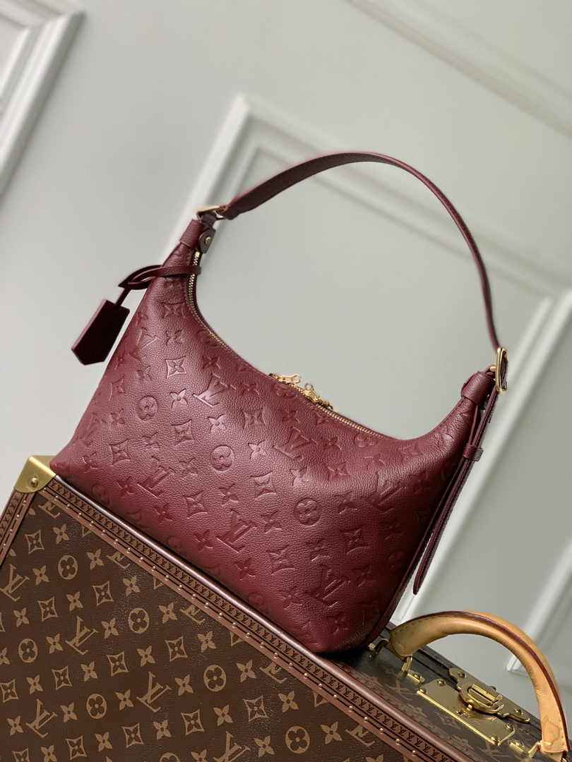 Louis Vuitton Sac Sport Bag M46674 Wine Red Leather