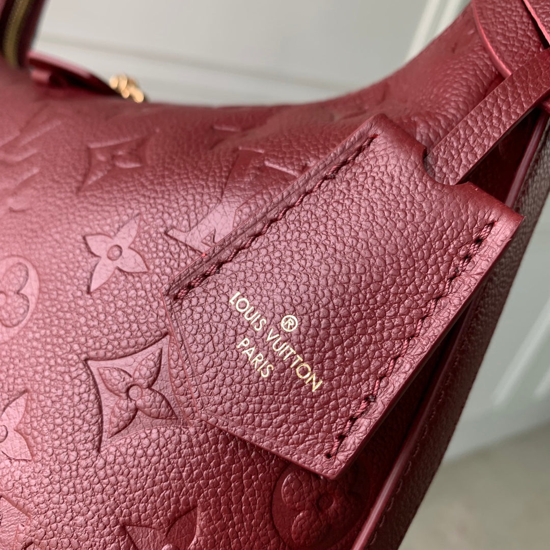 Louis Vuitton Sac Sport Bag M46674 Wine Red Leather