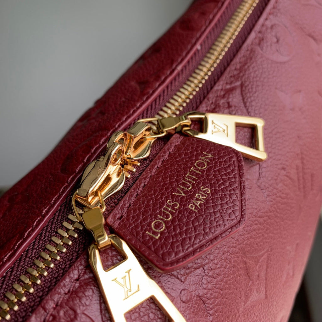 Louis Vuitton Sac Sport Bag M46674 Wine Red Leather