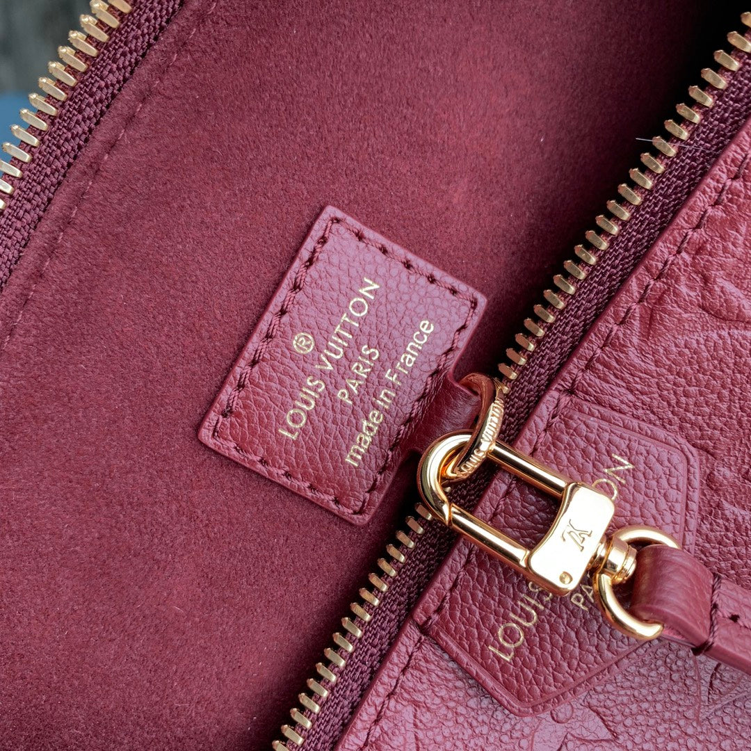 Louis Vuitton Sac Sport Bag M46674 Wine Red Leather