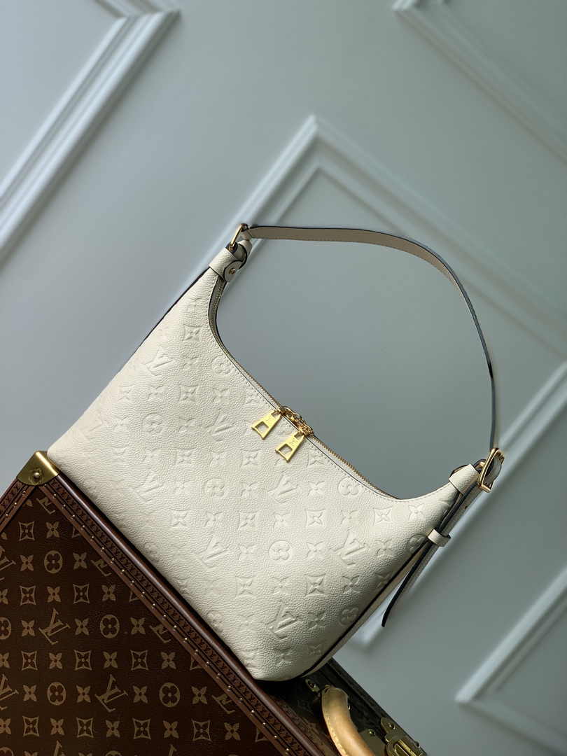 Louis Vuitton Sac Sport Bag M46609 Beige Leather