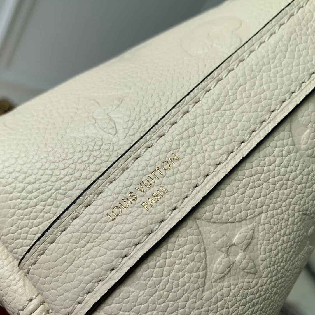 Louis Vuitton Sac Sport Bag M46609 Beige Leather