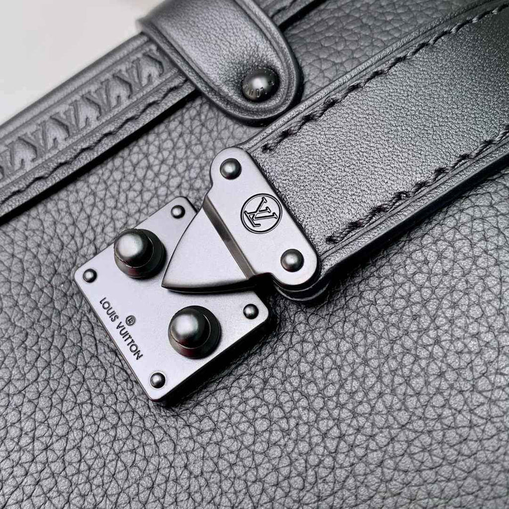 Louis Vuitton Side Trunk MM M24309 Black leather - Default Title - View 4