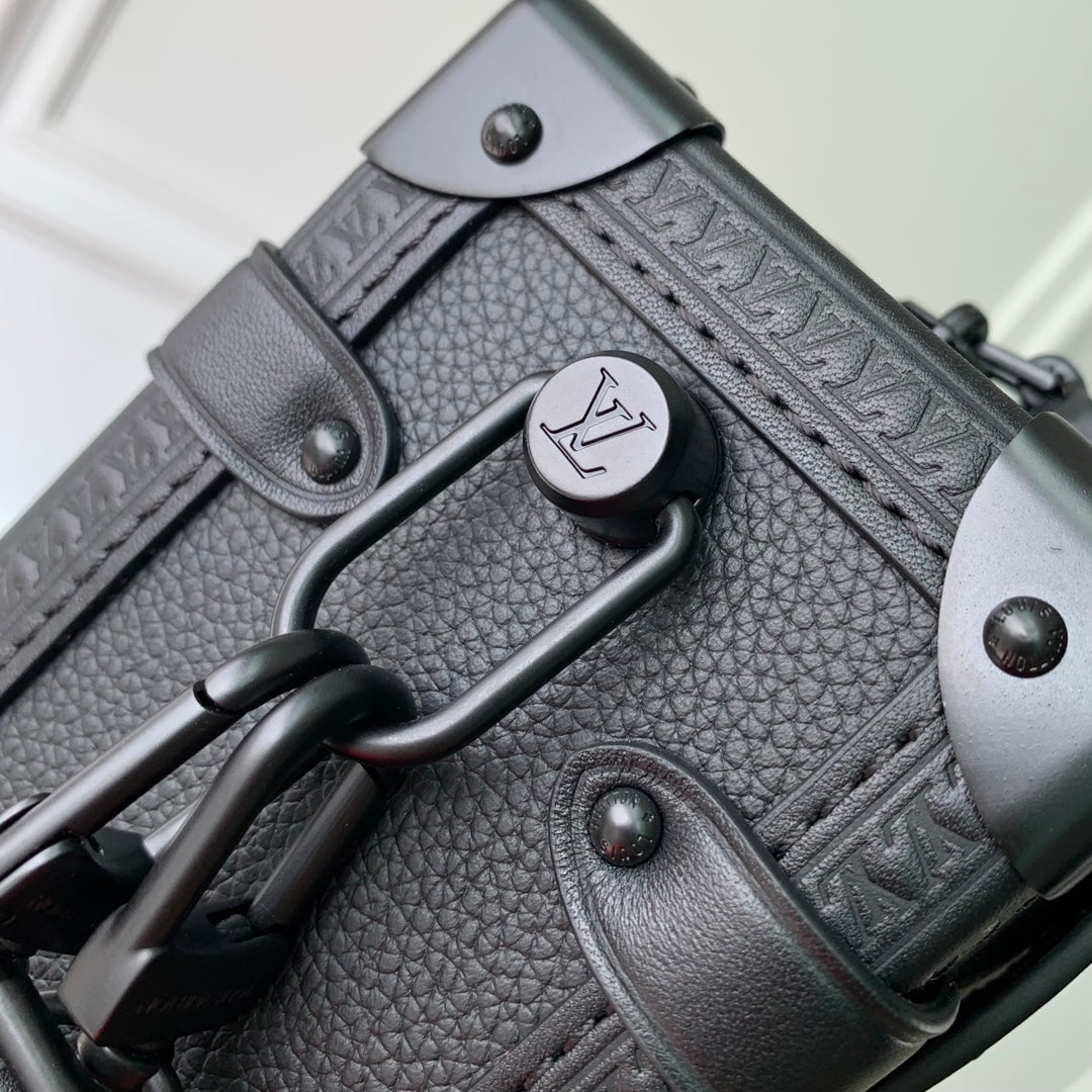 Louis Vuitton Side Trunk MM M24309 Black leather - Default Title - View 5