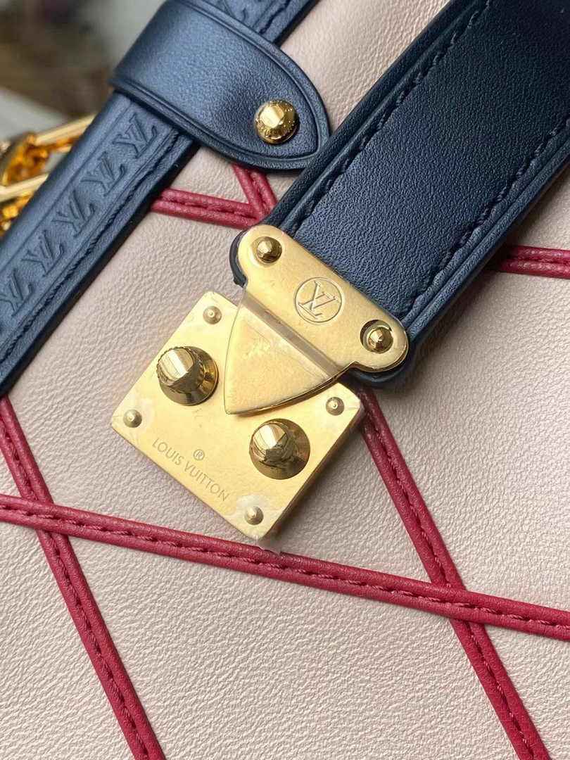 Louis Vuitton Side Trunk MM M24403 Beige Red Lambskin - Default Title - View 5