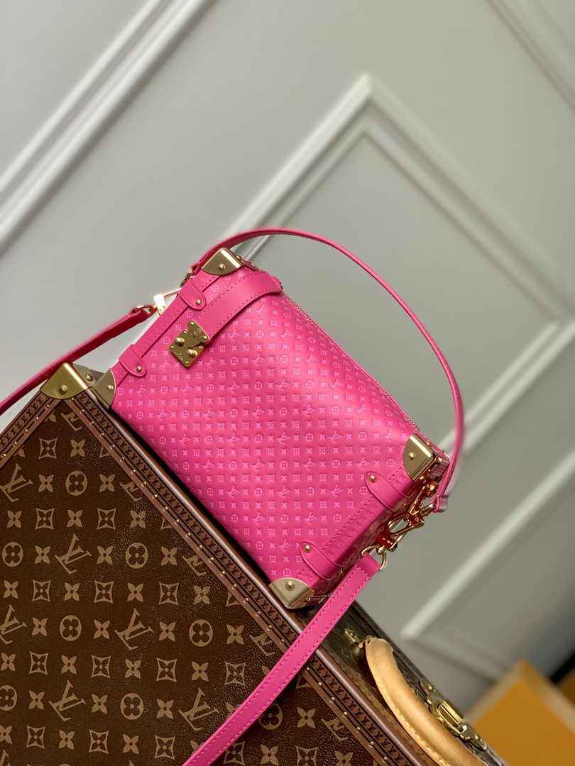 Louis Vuitton Side Trunk MM M46358 Plum Leather - Default Title - View 1