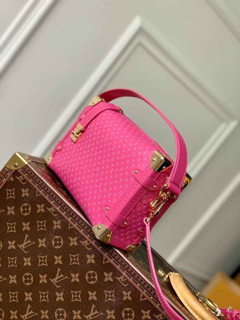 Louis Vuitton Side Trunk MM M46358 Plum Leather - Default Title - View 2