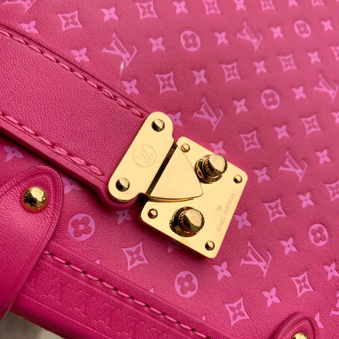 Louis Vuitton Side Trunk MM M46358 Plum Leather - Default Title - View 4