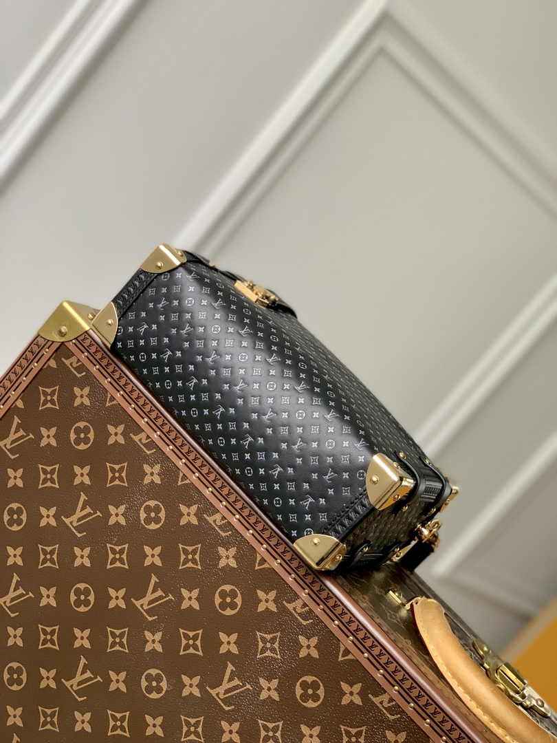 Louis Vuitton Side Trunk MM M46358 Black Leather - Default Title - View 4