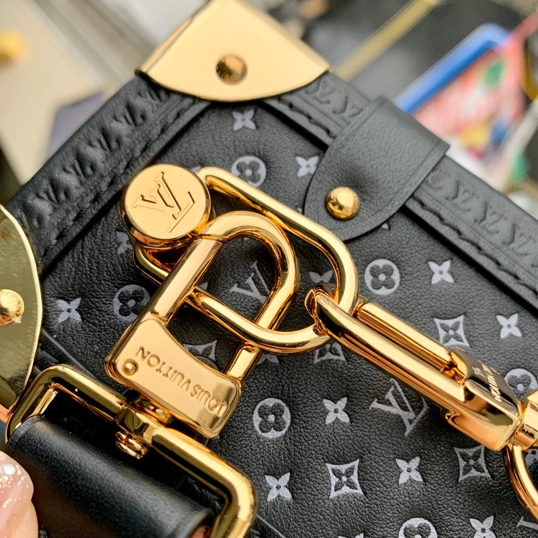 Louis Vuitton Side Trunk MM M46358 Black Leather - Default Title - View 6