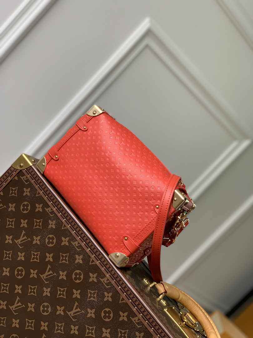 Louis Vuitton Side Trunk MM M46358 Red Leather - Default Title - View 2
