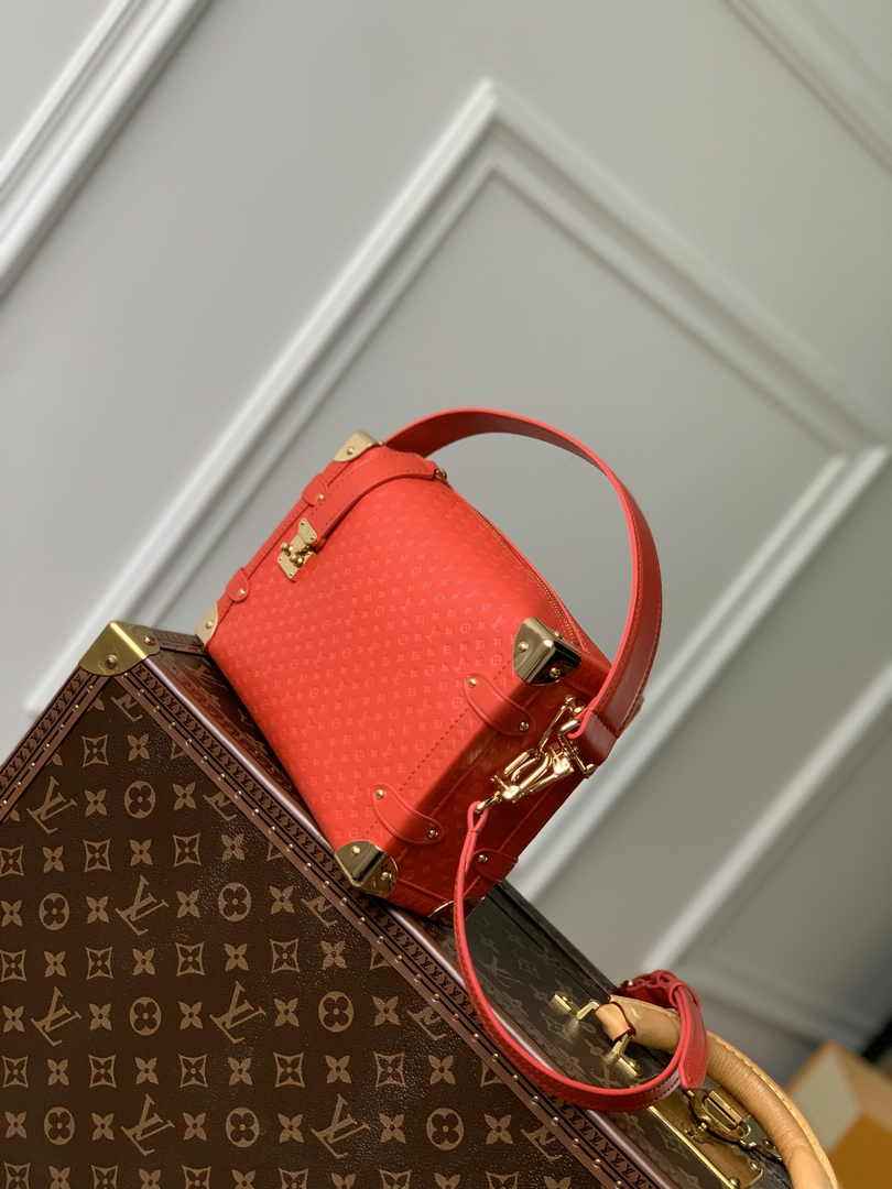 Louis Vuitton Side Trunk MM M46358 Red Leather - Default Title - View 3