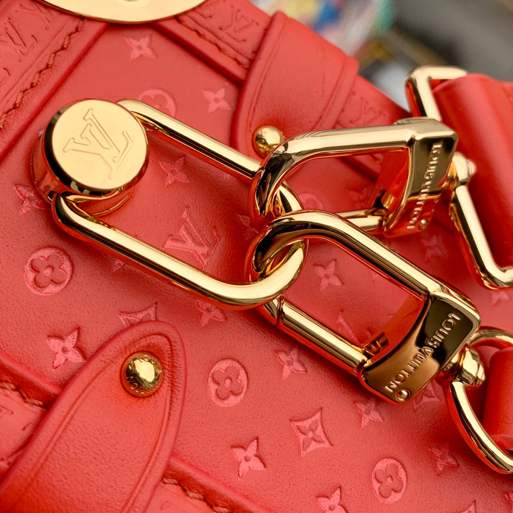 Louis Vuitton Side Trunk MM M46358 Red Leather - Default Title - View 6