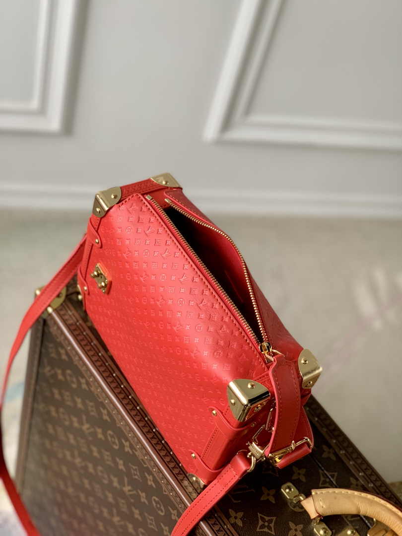 Louis Vuitton Side Trunk MM M46358 Red Leather - Default Title - View 7