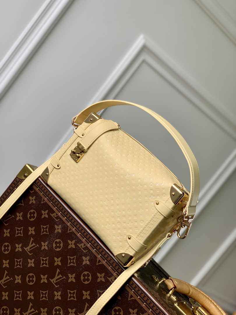Louis Vuitton Side Trunk MM M46358 Yellow Leather - Default Title - View 1