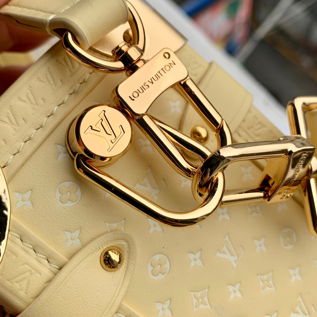 Louis Vuitton Side Trunk MM M46358 Yellow Leather - Default Title - View 6