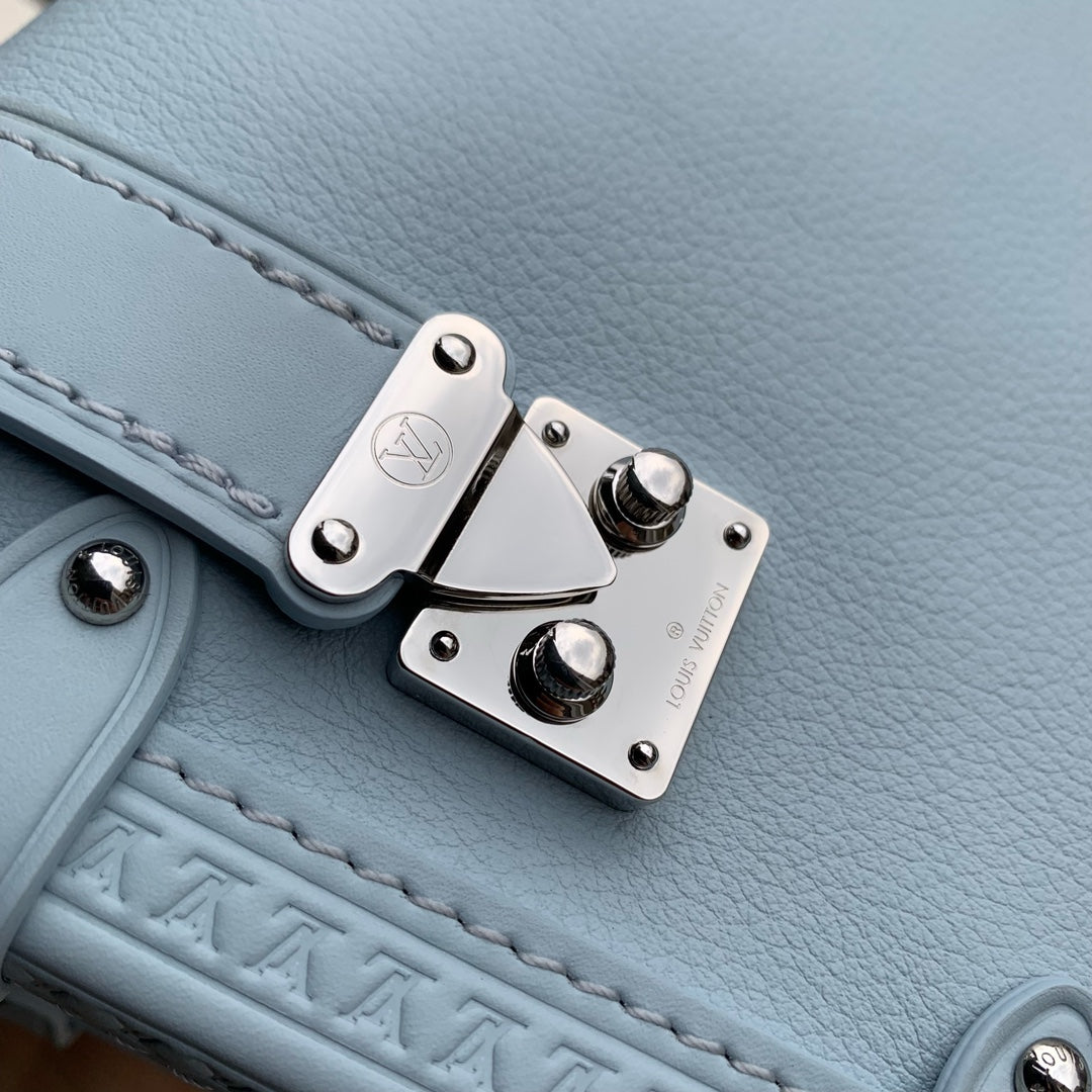 Louis Vuitton Side Trunk PM M25067 Blue leather - Default Title - View 6