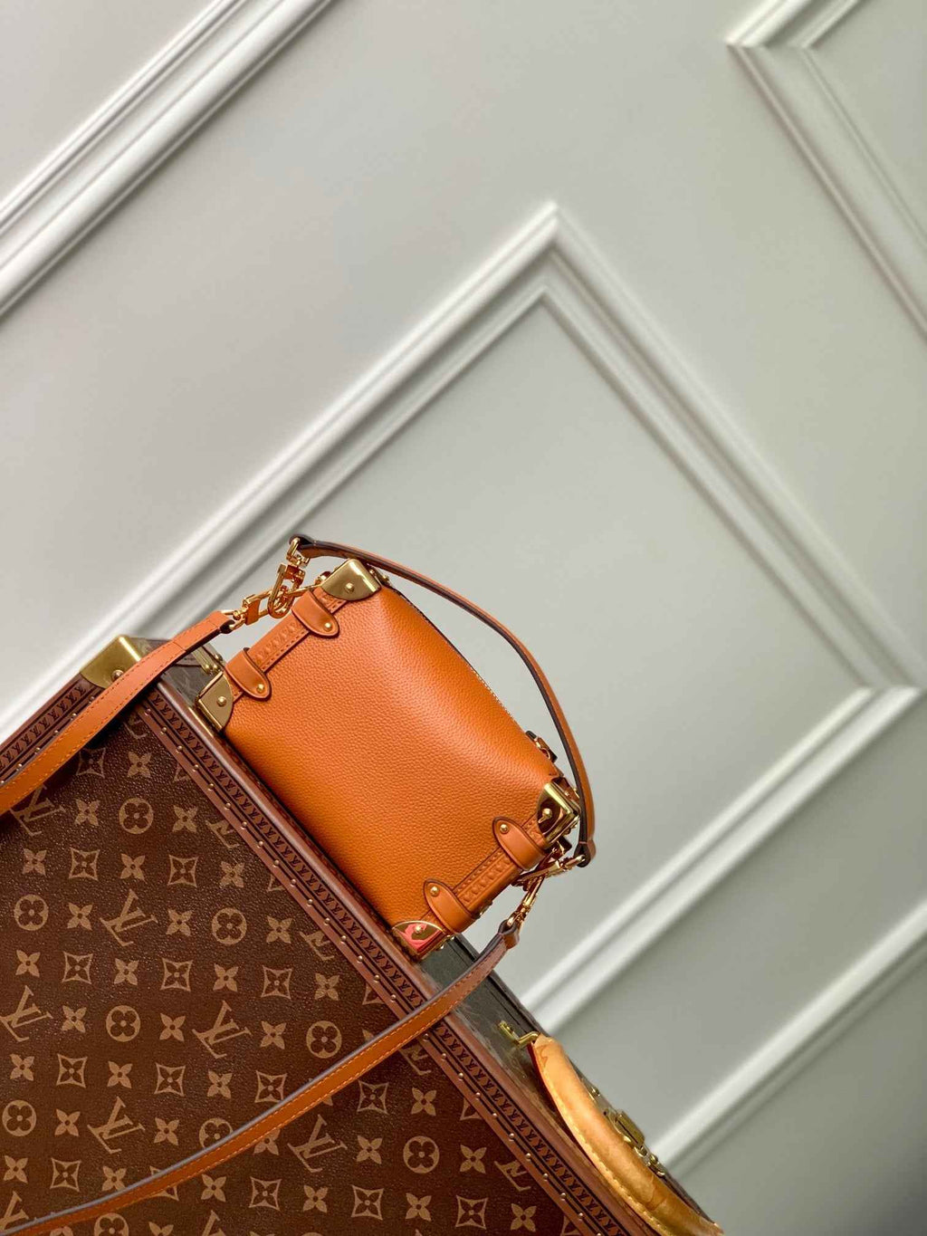 Louis Vuitton Side Trunk PM M23818 Tan Calfskin - Default Title - View 3
