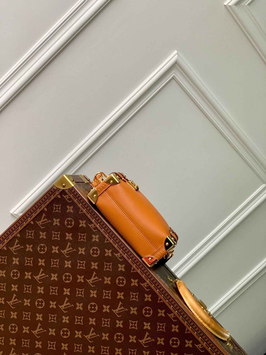 Louis Vuitton Side Trunk PM M23818 Tan Calfskin - Default Title - View 4