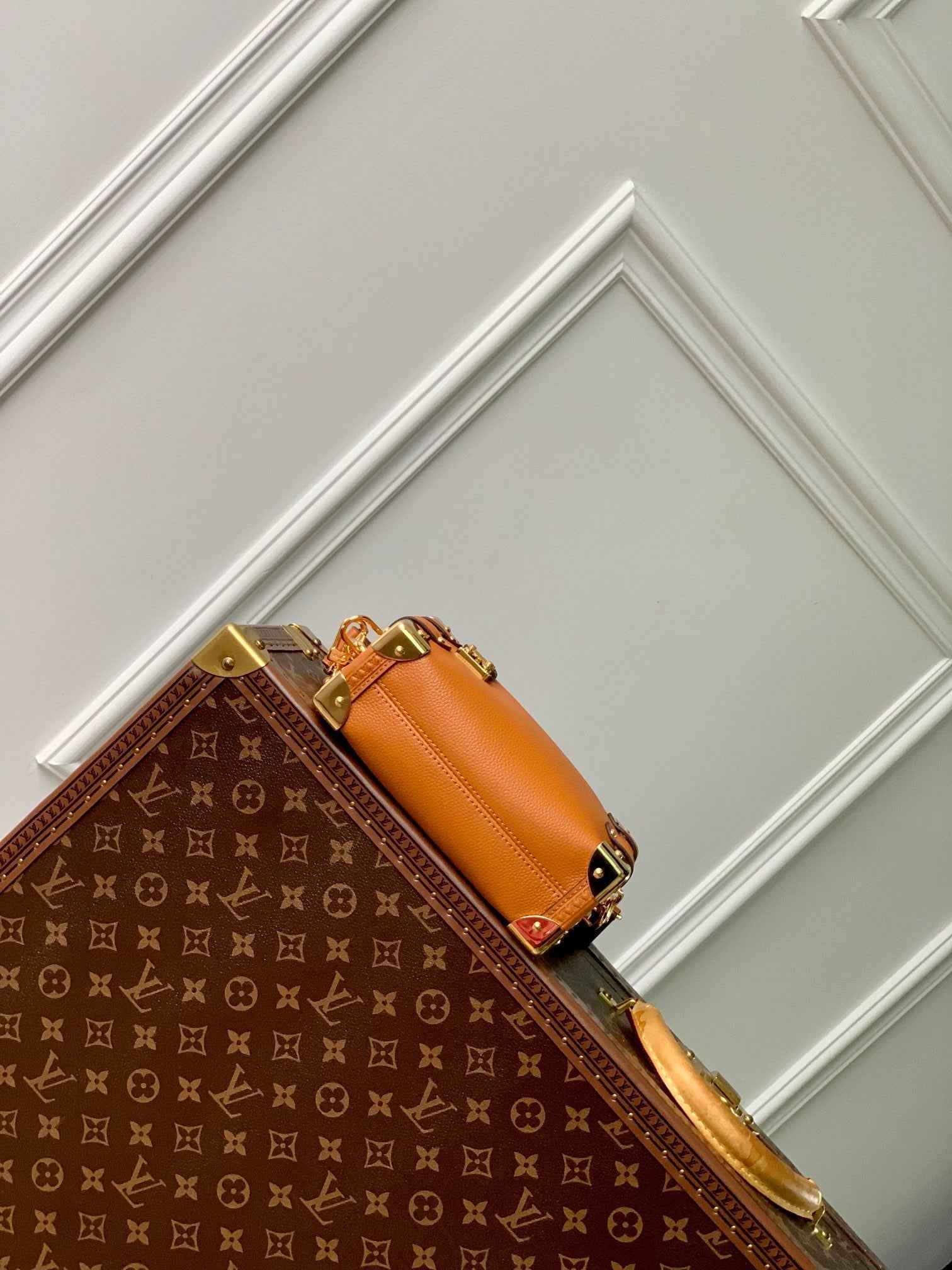 Louis Vuitton Side Trunk PM M23818 Tan Calfskin - Default Title - View 4