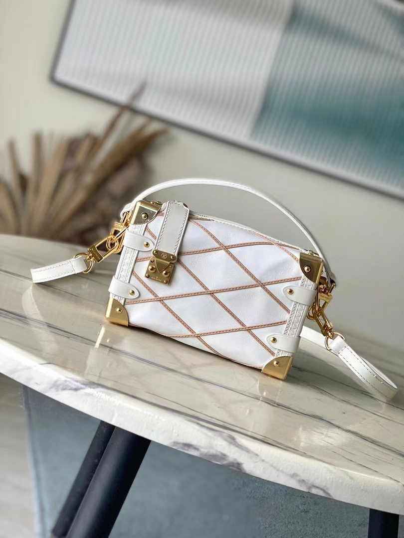 Louis Vuitton Side Trunk PM M25216 Beige Lambskin - Default Title - View 1