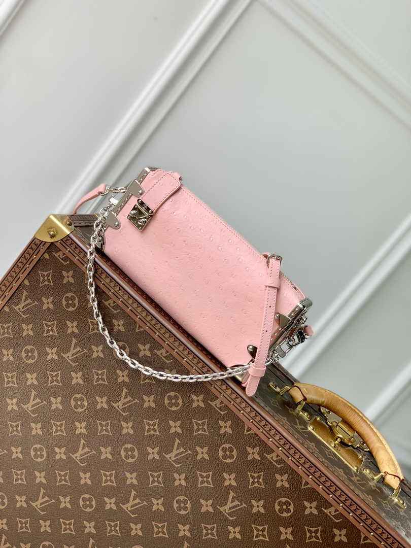 Louis Vuitton Slim Trunk M25445 Pink Ostrich leather - Default Title - View 1
