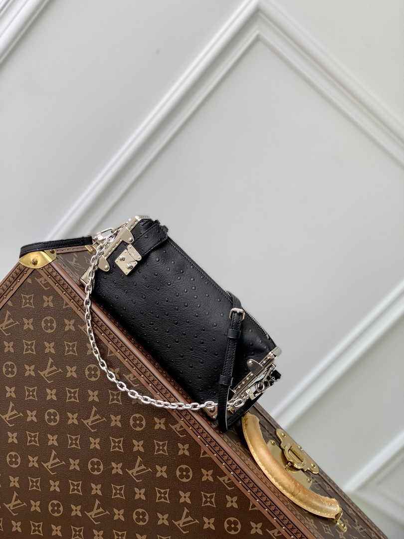 Louis Vuitton Slim Trunk M25445 Black Ostrich leather - Default Title - View 1