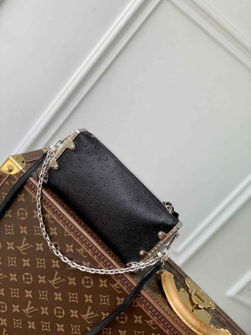 Louis Vuitton Slim Trunk M25445 Black Ostrich leather - Default Title - View 3