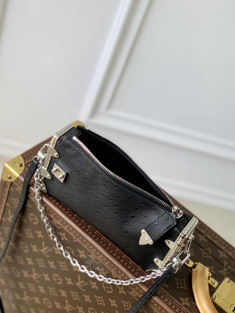 Louis Vuitton Slim Trunk M25445 Black Ostrich leather - Default Title - View 9