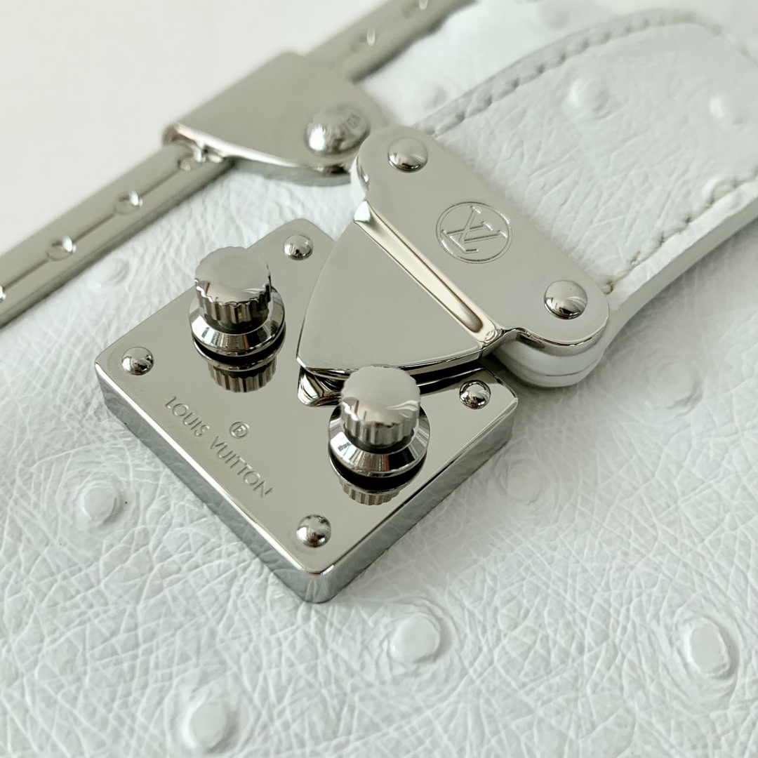 Louis Vuitton Slim Trunk M25445 Beige Ostrich leather - Default Title - View 5
