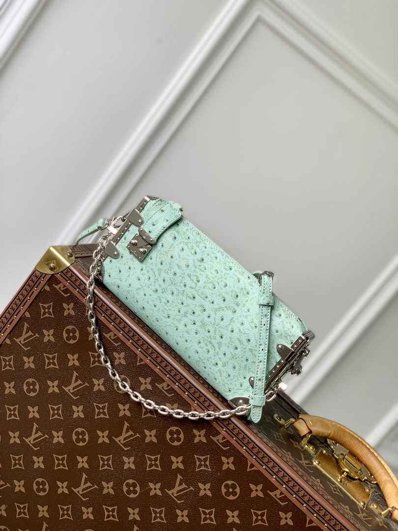 Louis Vuitton Slim Trunk M25445 Green Ostrich leather - Default Title - View 1