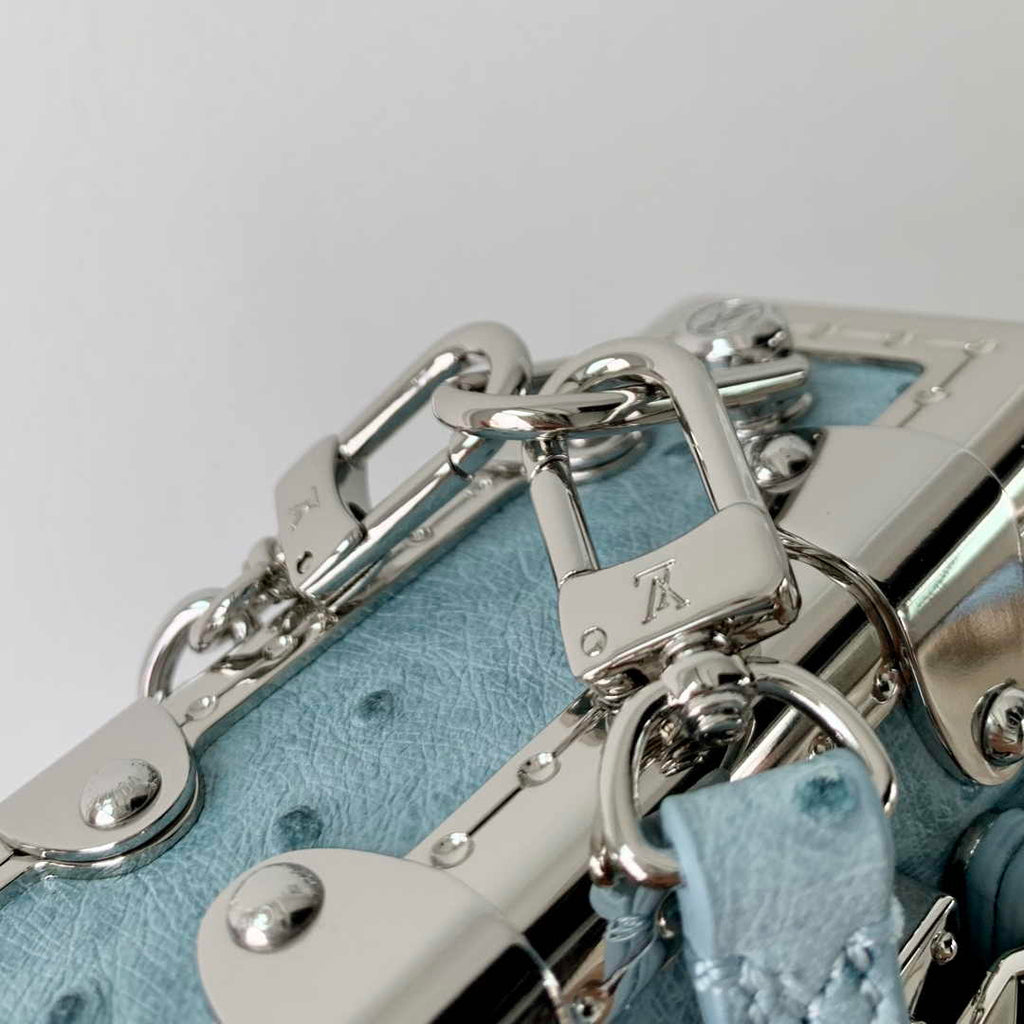 Louis Vuitton Slim Trunk M25445 Blue Ostrich leather - Default Title - View 6