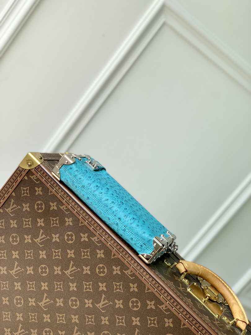 Louis Vuitton Slim Trunk M25445 Dark Blue Ostrich leather - Default Title - View 4