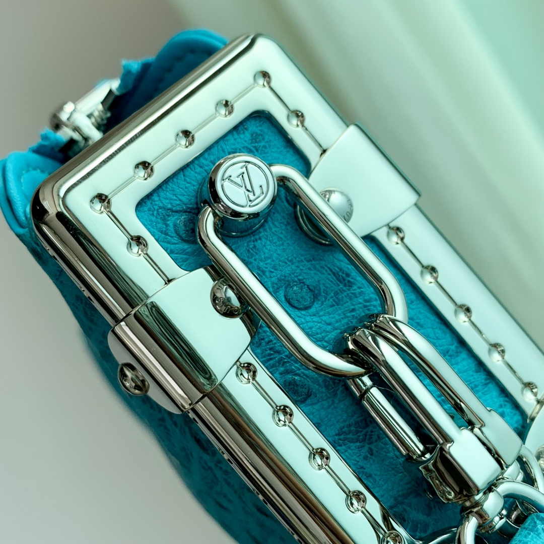 Louis Vuitton Slim Trunk M25445 Dark Blue Ostrich leather - Default Title - View 7