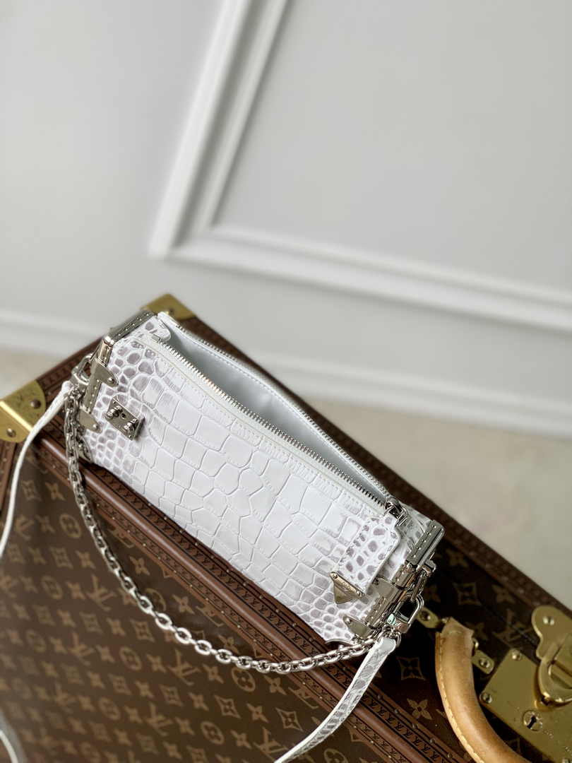 Louis Vuitton Slim Trunk M25445 Beige Crocodile leather - Default Title - View 9