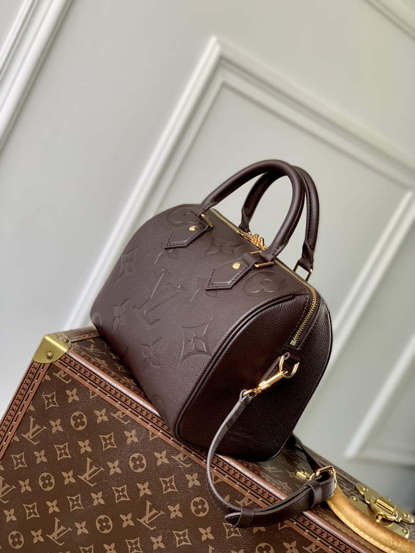 Louis Vuitton Speedy Bandoulière 25 Bag M14043 Brown Lambskin leather