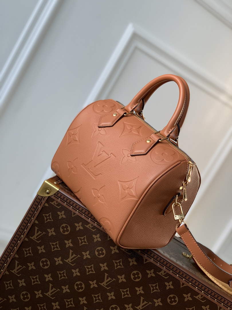 Louis Vuitton Speedy Bandoulière 25 Bag M59273 Tan Leather