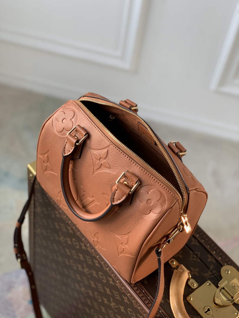 Louis Vuitton Speedy Bandoulière 25 Bag M59273 Tan Leather