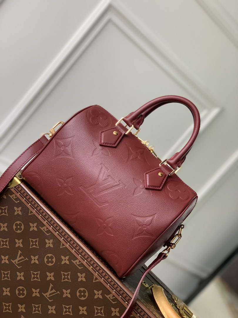Louis Vuitton Speedy Bandoulière 25 Bag M59273 Red Leather