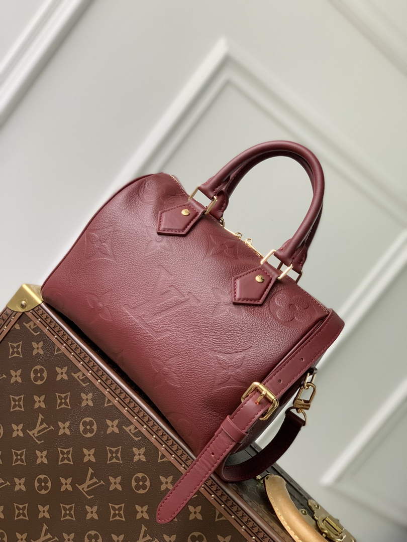Louis Vuitton Speedy Bandoulière 25 Bag M59273 Red Leather