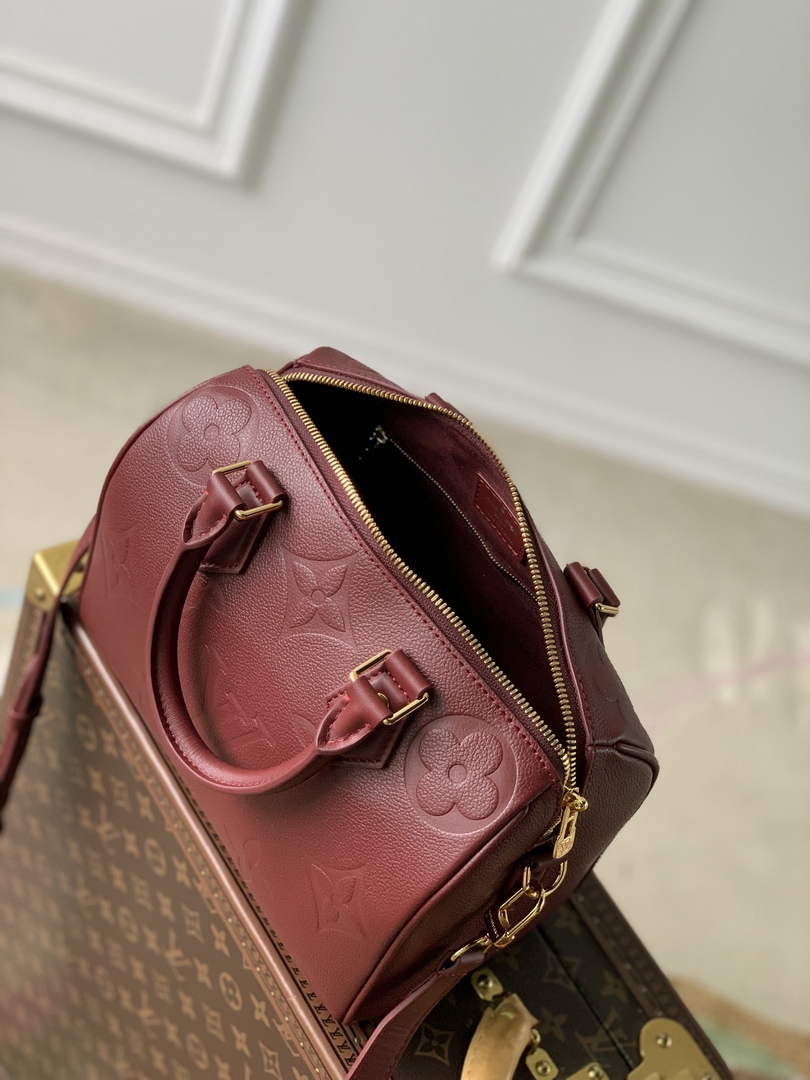 Louis Vuitton Speedy Bandoulière 25 Bag M59273 Red Leather