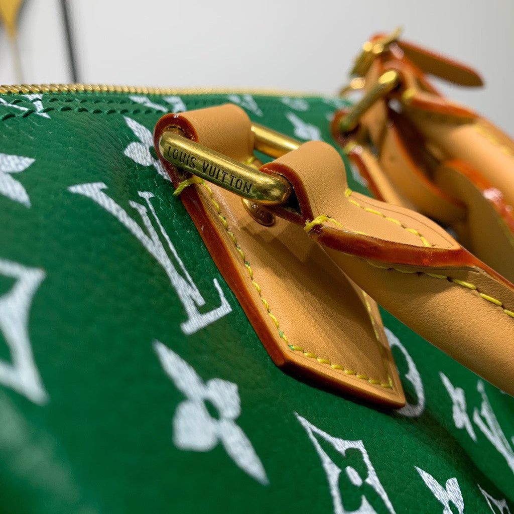 Louis Vuitton Speedy P9 Bandoulière 25 Bag M24423 Green Soft calfskin