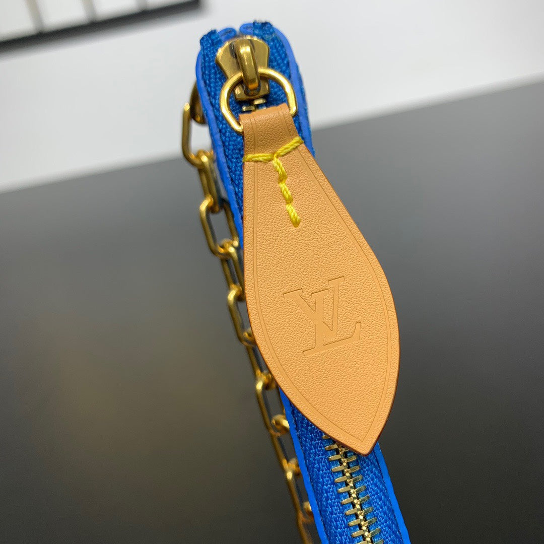 Louis Vuitton Speedy P9 Bandoulière 25 Bag M24424 Blue Soft calfskin