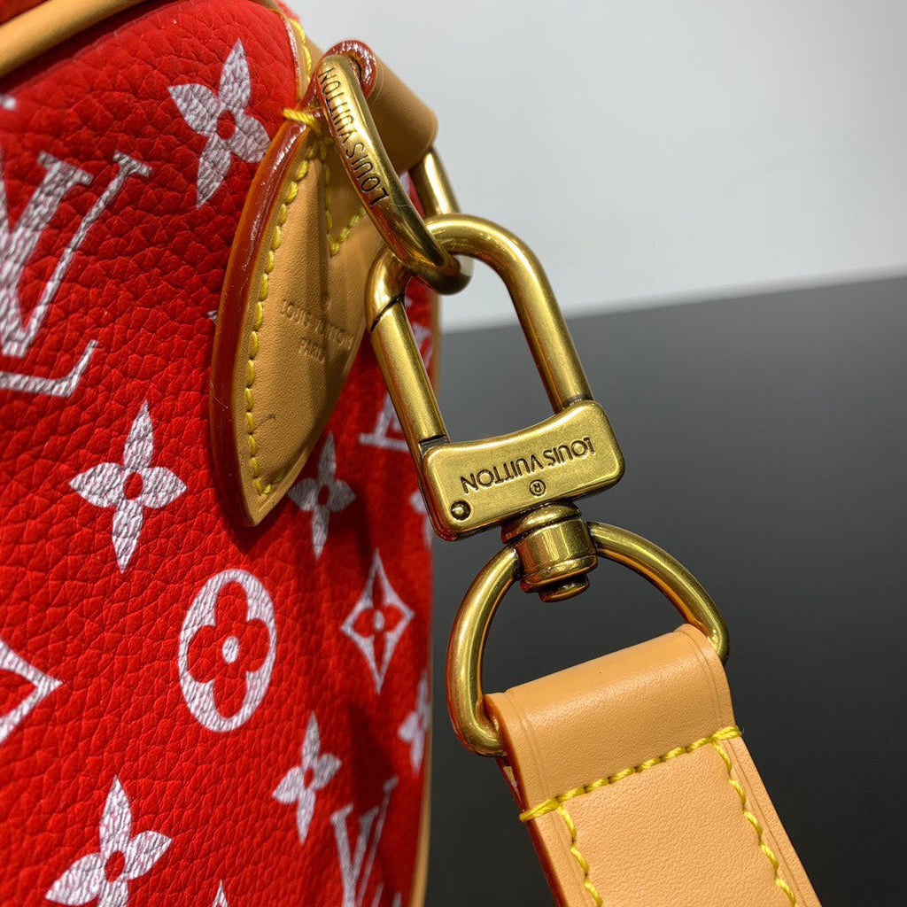 Louis Vuitton Speedy P9 Bandoulière 25 Bag M24425 Red Soft calfskin